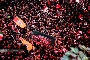 تشییع پیکر مطهر امام مجاهد شهید در کربلای معلی