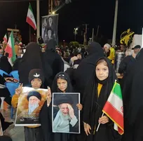 طنین عهد دانشگاهیان فسا با آرمان‌های انقلاب اسلامی + فیلم و عکس