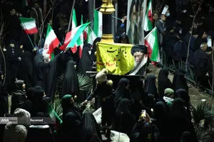 وداع با پیکر شهید سردار شهید جواد باقری 