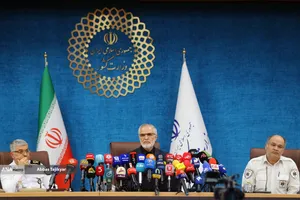 نشست خبری علی اکبر پورجمشیدیان دبیر ستاد تشییع و وداع با رهبر شهید انقلاب