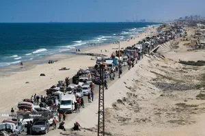 مردم آواره شهر غزه