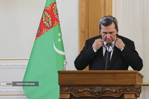 کنفرانس خبری رشید مردوف وزیر امور خارجه ترکمنستان 