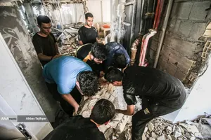 کمک نیروهای جهادی به جنگ زدگان