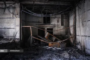 تخریب و آتش سوزی اموال عمومی در تهران