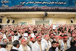 مراسم روز بسیج در حسینیه امام خمینی(ره)