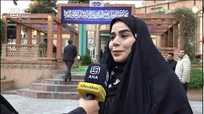 غم سنگین بانوی شاعر در فراق رهبر شهید و ادیب +فیلم