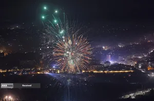 آغاز سال نو میلادی 2025 در دمشق، سوریه