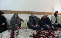 دیدار رئیس بنیاد شهید با خانواده شهدای حملات تروریستی عناصر آمریکایی صهیونستی