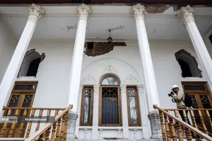 خسارات ناشی از تجاوز هوایی آمریکایی صهیونی به کاخ سعدآباد