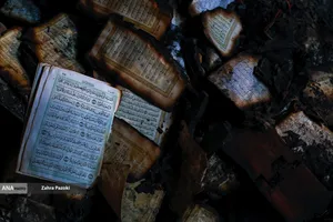 مسجدی که پس از ۴۴ سال بار دیگر در آتش سوخت