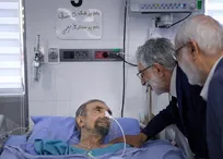 عیادت نمایندگان رهبر معظم انقلاب از سیدعلی موسوی گرمارودی چهره ماندگار شعر و ادبیات +فیلم