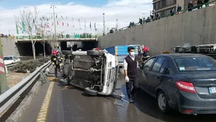 جزئیات دو حادثه رانندگی منجر به فوت در بزرگراه‌های پایتخت/ عابر پیاده و موتورسوار قربانی سرعت شدند