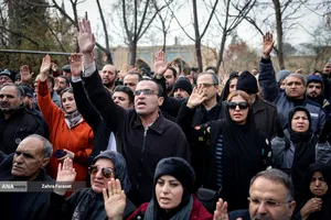 مراسم تشییع پیکر &laquo;رضا رویگری&raquo;