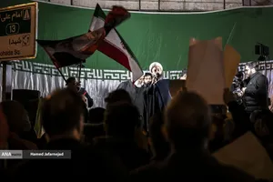 دومین شب عزاداری در سوگ رهبر شهید انقلاب - خیابان نبرد