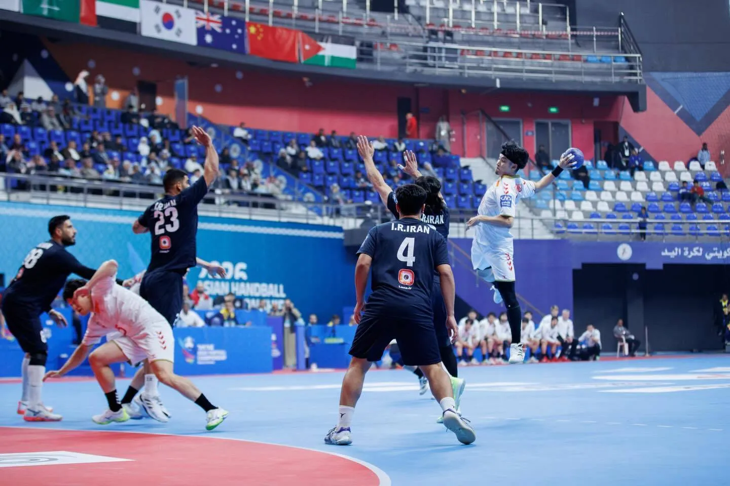 هندبال قهرمانی آسیا | ملی‌پوشان ایران در جایگاه دوم مرحله گروهی ایستادند