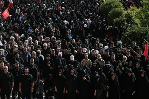 مراسم اقامه نماز بر پیکر امام شهید امت