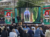 برگزاری اولین سالگرد شهدای جنگ ۱۲ روزه در قطعه ۴۲ بهشت زهرا(س)+فیلم