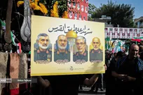 گرامیداشت شهدای اقتدار با حضور سران قوا؛ شعار مرگ بر آمریکا در مصلی تهران طنین‌ انداخت