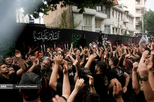 عزاداری و آیین خیمه&zwnj;سوزی عصر عاشورا در هیئت قمر بنی&zwnj;هاشم ساری