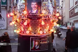 وداع با پیکر بسیجی شهید حسین یوسفخانی