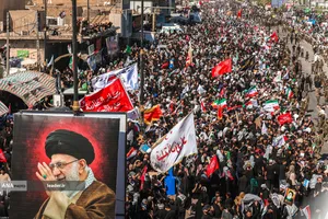 تشییع پیکر مطهر امام شهید در نجف اشرف