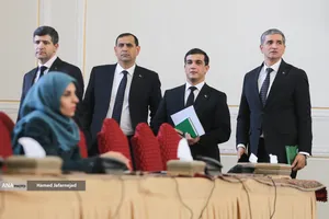 هیات همراه رشید مردوف وزیر امور خارجه ترکمنستان 