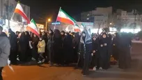 مراسم عزاداری در فلکه اول شهید بخارایی  در پی شهادت مقام معظم رهبری + فیلم
