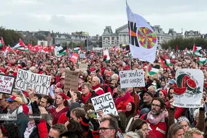 تجمع ۲۵۰ هزار نفری در هلند علیه رژیم صهیونیستی