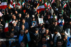 فریاد مردم تهران در محکومیت اقدامات تروریستی اغتشاشگران