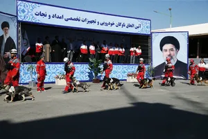 مراسم الحاق ناوگان خودرویی و تجهیزات تخصصی امداد و نجات هلال احمر