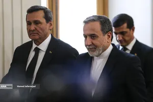 سیدعباس عراقچی وزیر امورخارجه و رشید مردوف وزیر امور خارجه ترکمنستان 