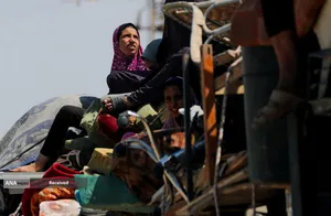 مردم آواره شهر غزه