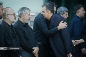 محمد صادق خیاطیان رییس صندوق نوآوری و شکوفایی در مراسم چهلمین روز شهادت دکتر محمدمهدی طهرانچی