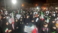 مراسم عزاداری در میدان خراسان در پی شهادت رهبر معظم انقلاب + فیلم