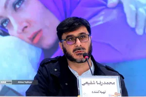 محمدرضا شفیعی تهیه کننده در نشست خبری فیلم سینمایی صیاد
