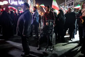 مراسم عزاداری در سوگ رهبر شهید انقلاب - میدان تجریش