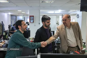 بازدید حسین قرایی مدیرکل روابط عمومی سازمان صداوسیما از خبرگزاری آنا