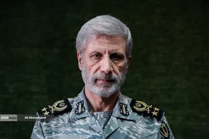 سرلشکر امیر حاتمی فرمانده کل ارتش در مراسم گرامیداشت ۵۷ شهید اقتدار ارتش