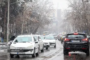 بارش برف زمستانی در تهران 