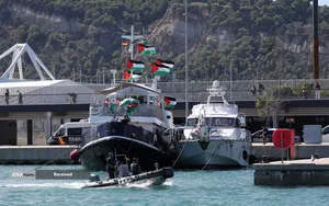 حرکت بزرگ&zwnj;ترین ناوگان"الصمود" همبستگی بین&zwnj;المللی از بندر بارسلونا اسپانیا به سوی غزه