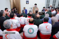 دیدار دست‌اندرکاران کنگره شهدای امدادگر با رهبر انقلاب