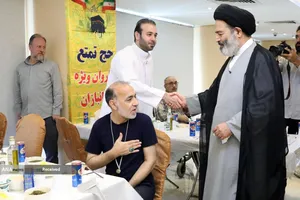 بازدید حجت الاسلام سید عبدالفتاح نواب سرپرست حجاج ایرانی از روند خدمت رسانی به زائران حج