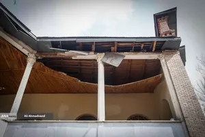 خسارات ناشی از تجاوز هوایی آمریکایی صهیونی به کاخ سعدآباد