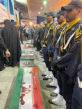 تشییع پیکر شهدای حمله رژیم صهیونیستی در گلزار شهدا
