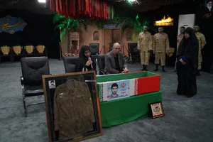 مراسم وداع با پیکر شهید علی اکبر گندمی