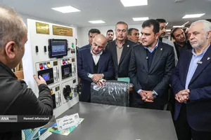 مراسم افتتاح برج فناوری و نوآوری ایثار و شاهد با حضور حسین افشین معاون علمی، فناوری و اقتصاد دانش&zwnj;بنیان رئیس جمهور و سعید اوحدی رئیس بنیاد شهید و امور ایثارگران