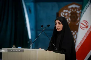 نشست خبری فاطمه مهاجرانی سخنگوی دولت در مرکز همایش&zwnj;های صداوسیما