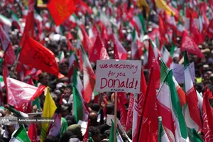 تشییع پیکر مطهر آقای شهید ایران و خانواده ایشان