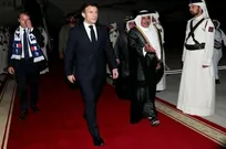 مکرون وارد قطر شد
