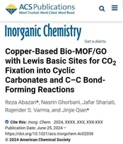 پذیرش مقاله رئیس دانشگاه آزاد داراب در نشریه معتبر علمی Inorganic Chemistry